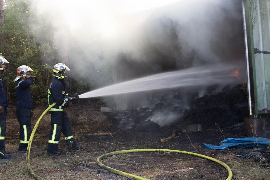 Feu de local agricole sur la commune de Puylaurens