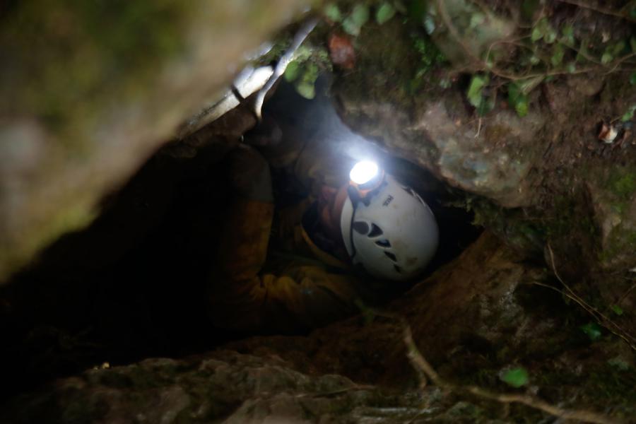 Exercice de secours spéléologique à SaintAmancet SDIS Tarn