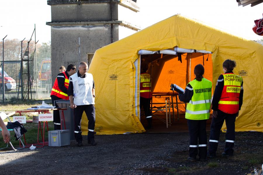 Simulation d’une attaque terroriste lors d’un match