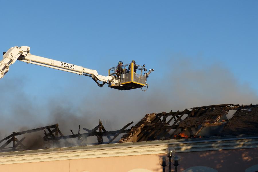 Feu à la gare d&#039;Albi-ville