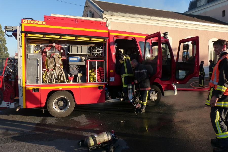 Feu à la gare d&#039;Albi-ville