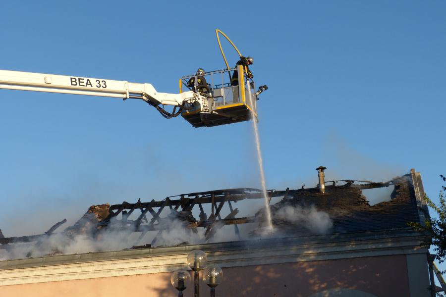 Feu à la gare d&#039;Albi-ville