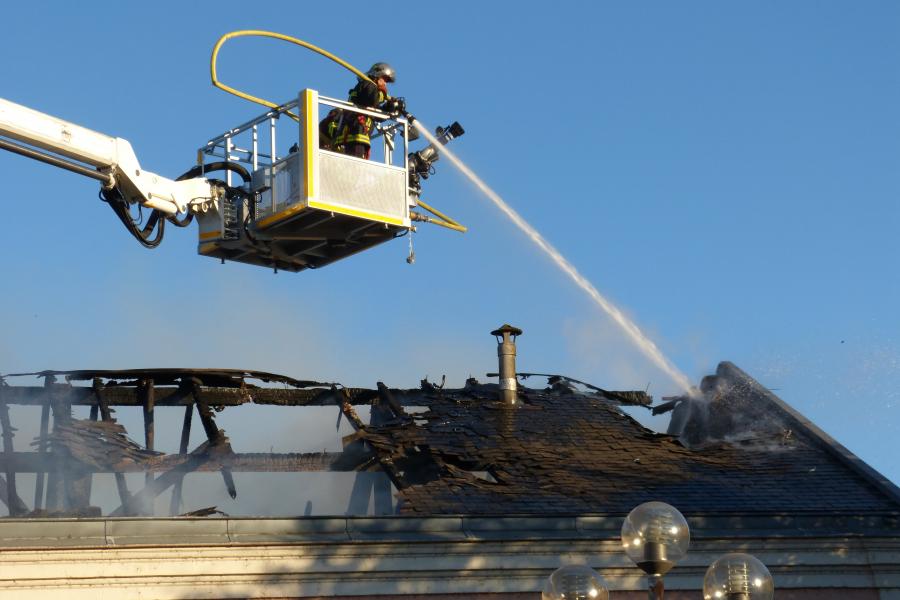 Feu à la gare d&#039;Albi-ville