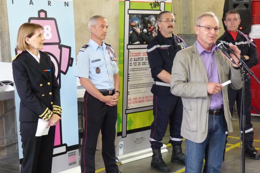 Passation de commandement au Centre d&#039;Incendie et de Secours de Carmaux