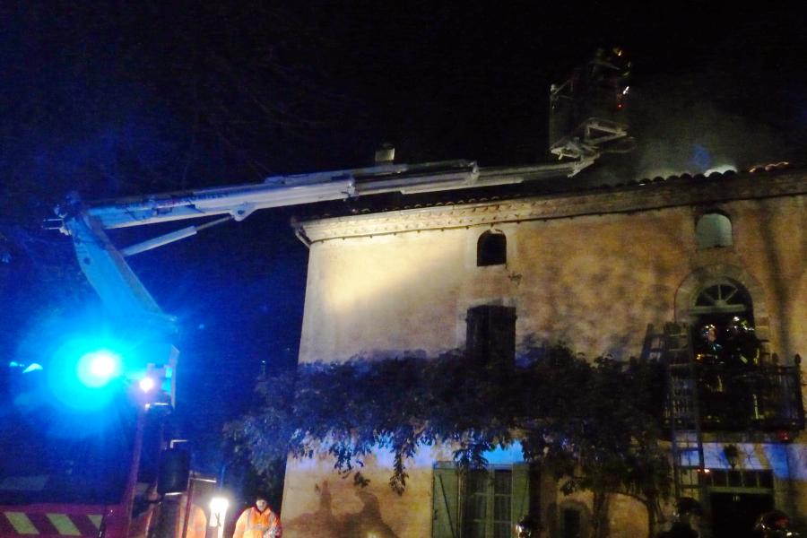 Feu d&#039;habitation à Graulhet