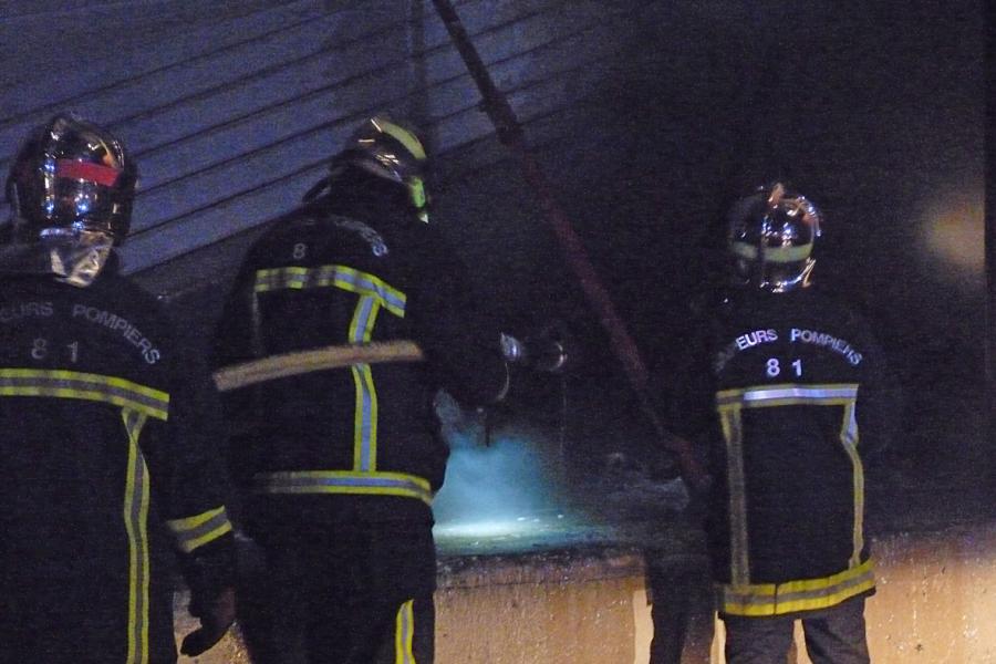 Feu d&#039;entrepôt sur la commune d&#039;Albi