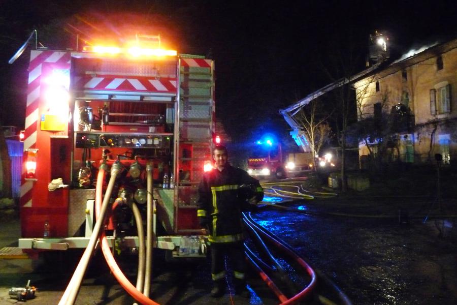 Feu d&#039;habitation à Graulhet