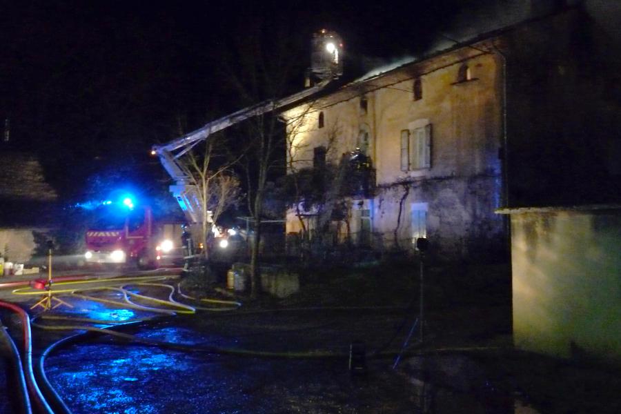 Feu d&#039;habitation à Graulhet
