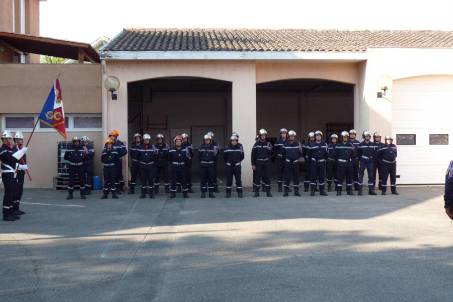 Passation de commandement au centre d&#039;incendie et de secours de Lavaur