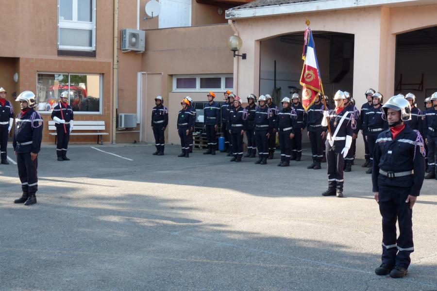 Passation de commandement au centre d&#039;incendie et de secours de Lavaur