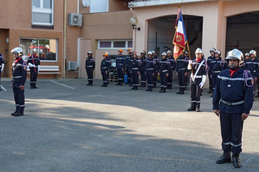 Passation de commandement au centre d&#039;incendie et de secours de Lavaur