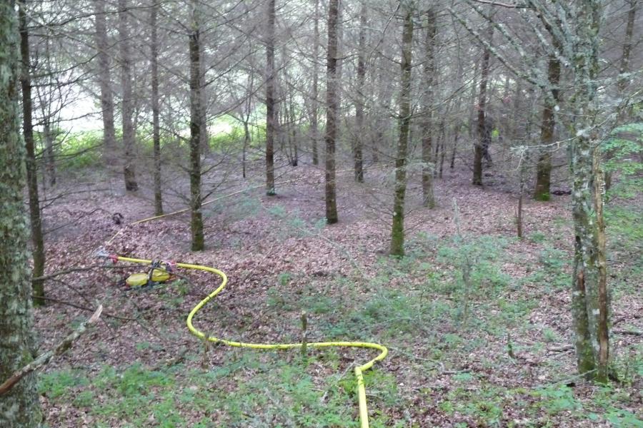 Manoeuvre interdépartementale feu de forêt sur la commune de Nages