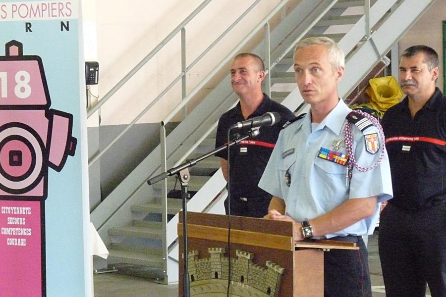 Passation de commandement au centre d&#039;incendie et de secours de Lavaur
