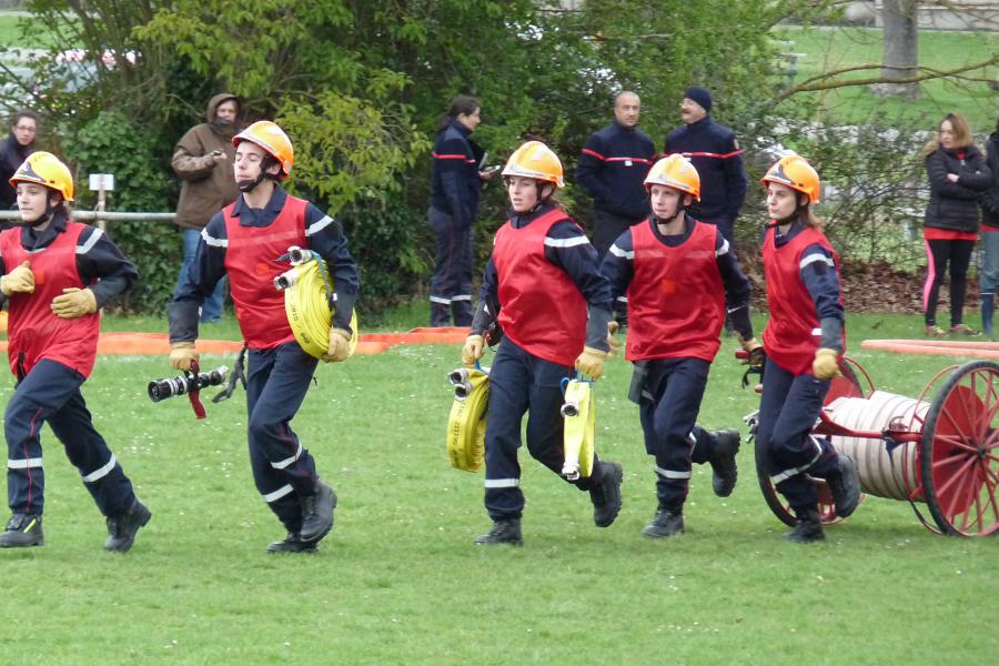 Parcours sportif des sapeurs-pompiers départemental à Cagnac-les-Mines et SDISathlon