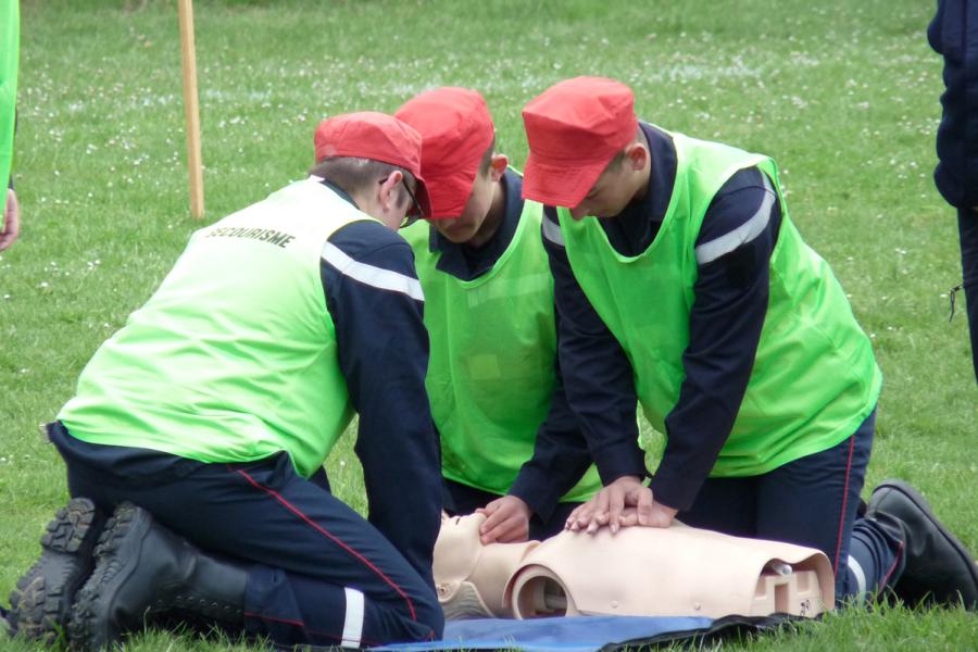 Parcours sportif des sapeurs-pompiers départemental à Cagnac-les-Mines et SDISathlon
