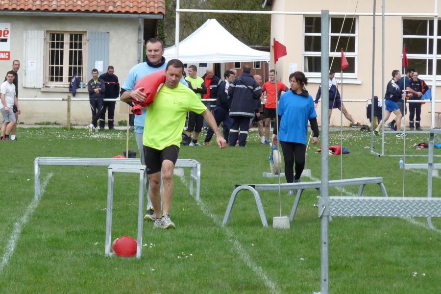Parcours sportif des sapeurs-pompiers départemental à Cagnac-les-Mines et SDISathlon