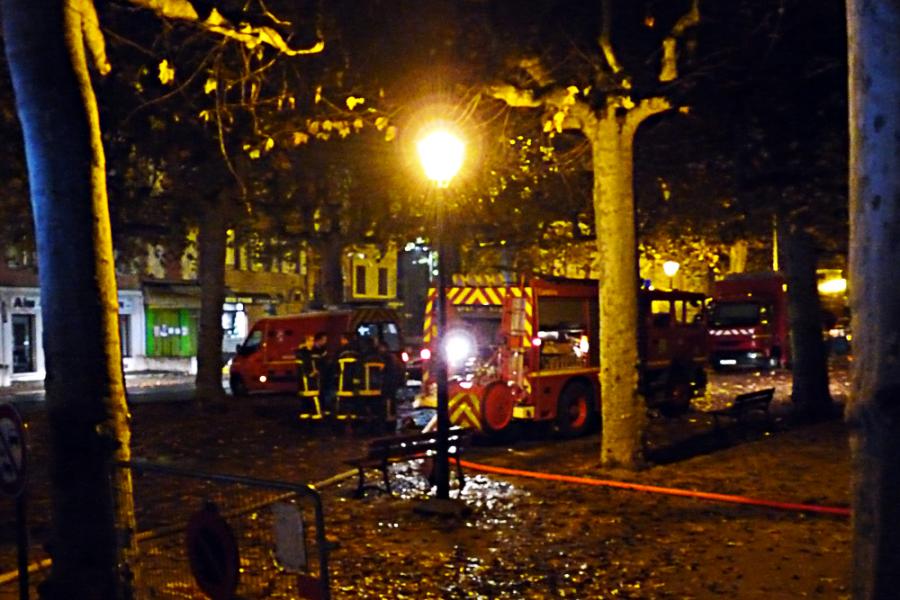 Feu à la mairie de Rabastens