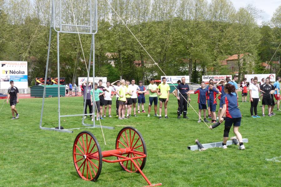 Parcours sportif des sapeurs-pompiers départemental à Carmaux