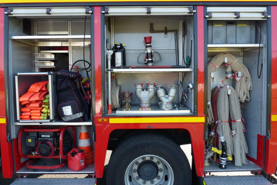 Présentation de matériel au centre de secours de Gaillac