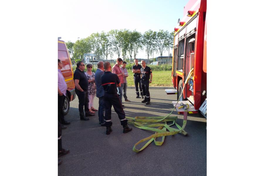Présentation de matériel au centre de secours de Gaillac