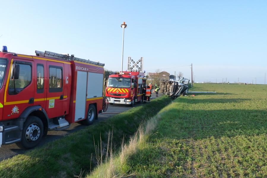 Accident de la circulation sur la commune de Saussenac
