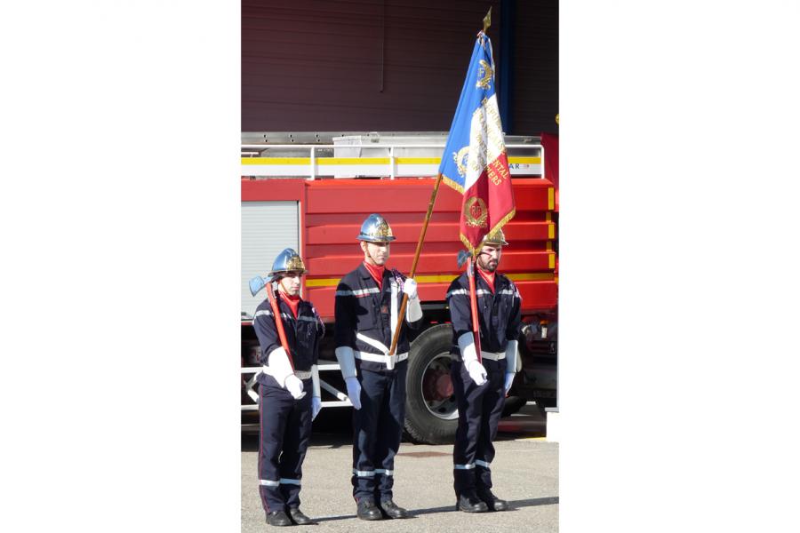 Passation de commandement du centre de secours de Lacaune-les-Bains