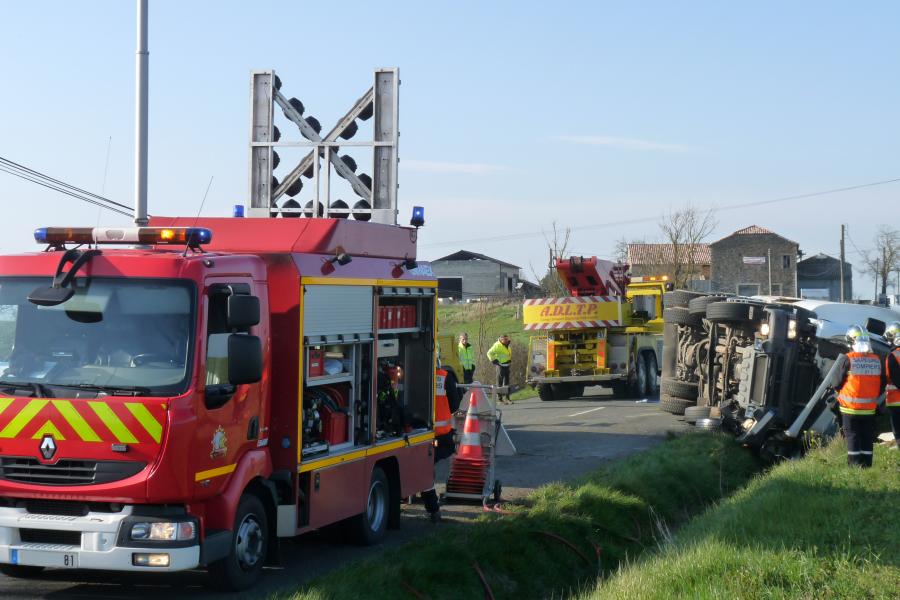 Accident de la circulation sur la commune de Saussenac