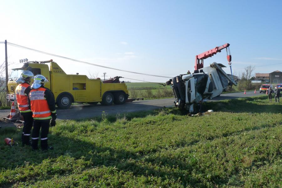 Accident de la circulation sur la commune de Saussenac