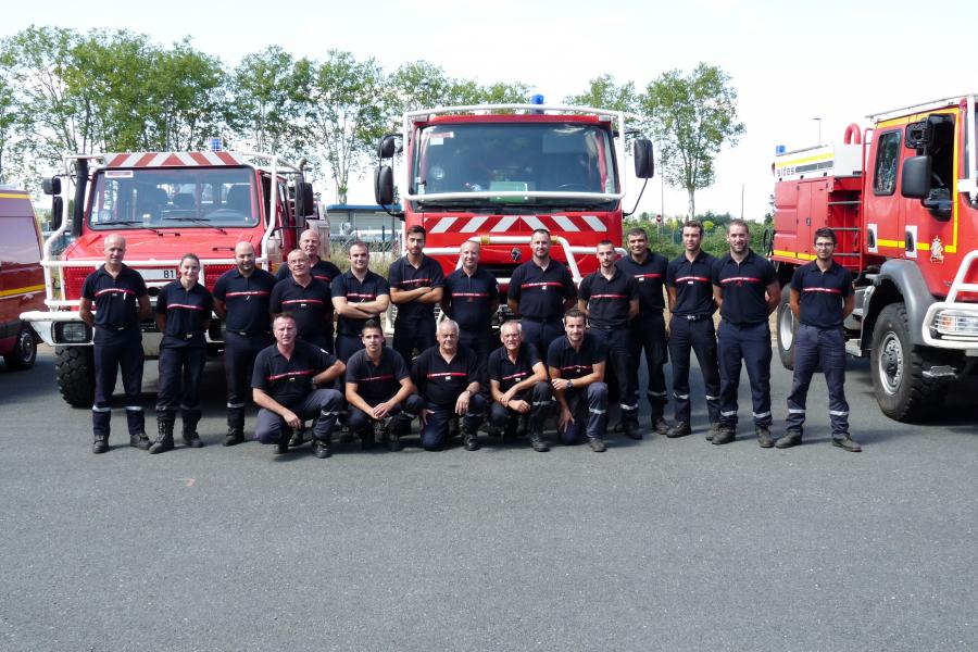 Retour du groupe d&#039;intervention Tarnais engagé en Gironde
