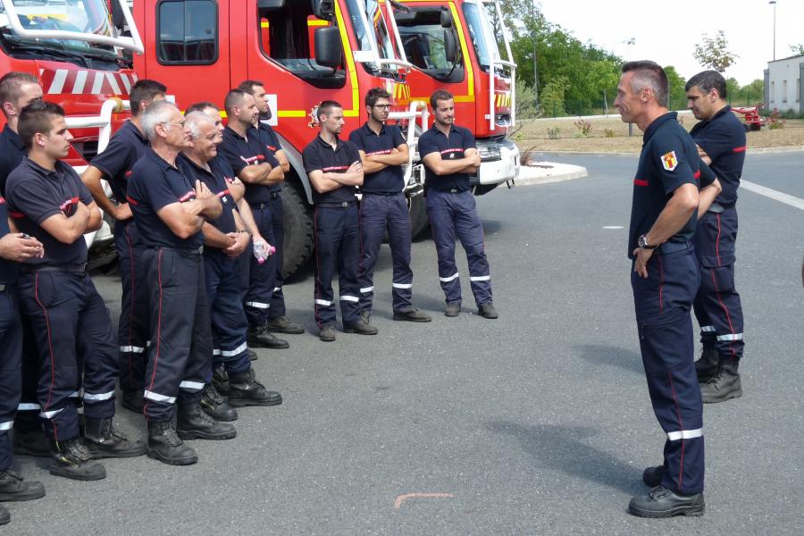 Retour du groupe d&#039;intervention Tarnais engagé en Gironde