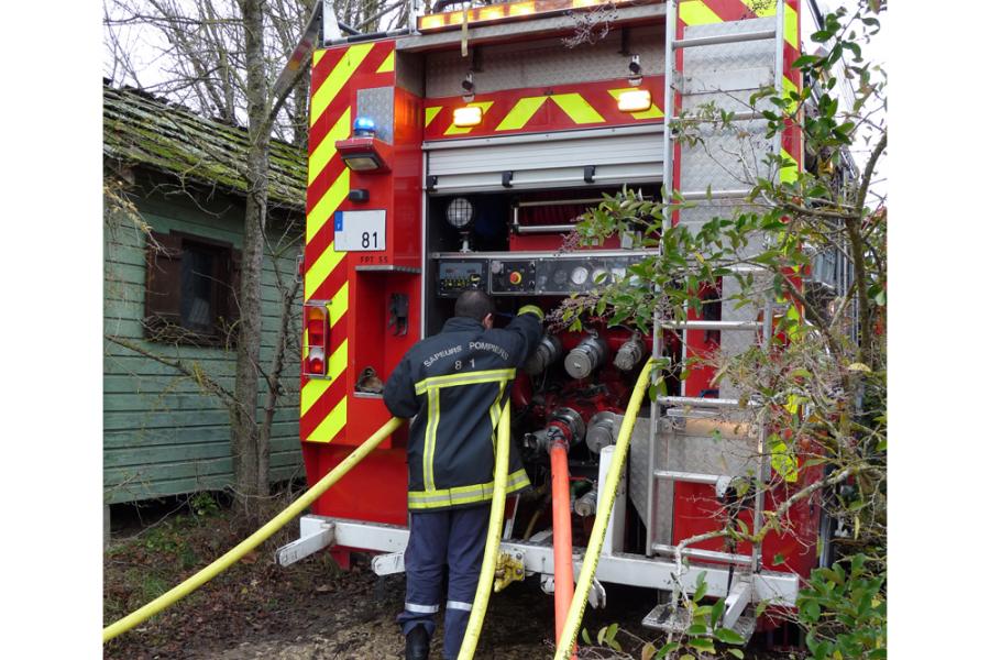 Feu de local artisanal sur la commune de Rabastens