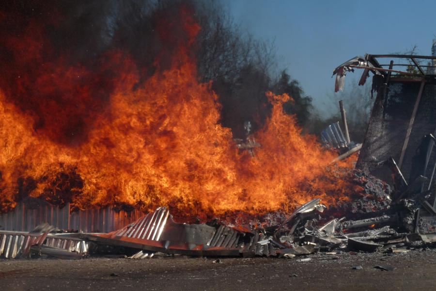 Incendie dans une entreprise de palettes à Gaillac
