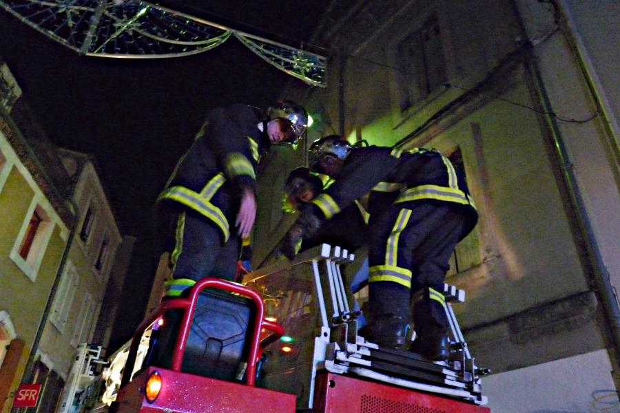 Feu d&#039;immeuble à Mazamet