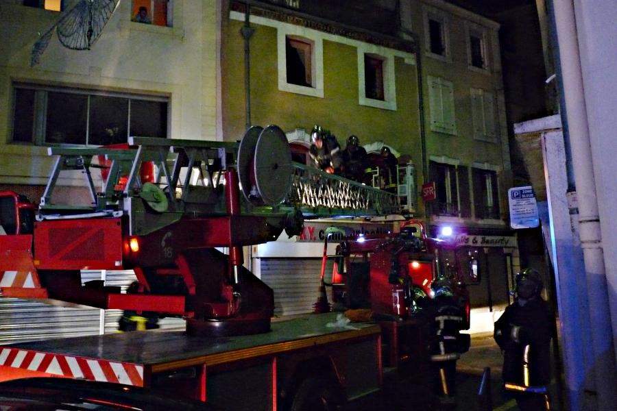 Feu d&#039;immeuble à Mazamet