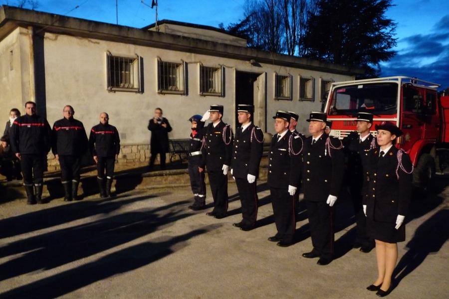 Passation de commandement du Centre d&#039;Incendie et de Secours de Sorèze
