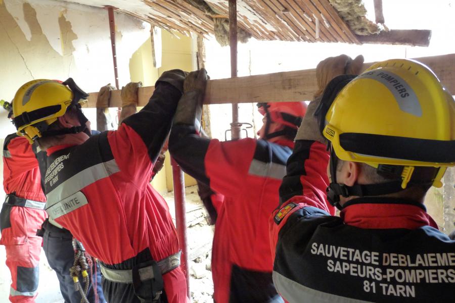 Effondrement dans un bâtiment à Castres