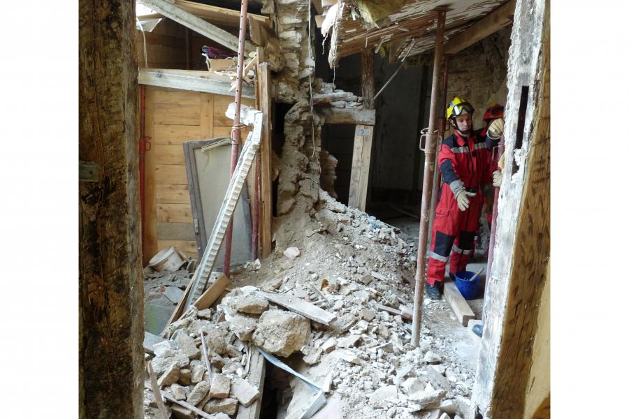 Effondrement dans un bâtiment à Castres