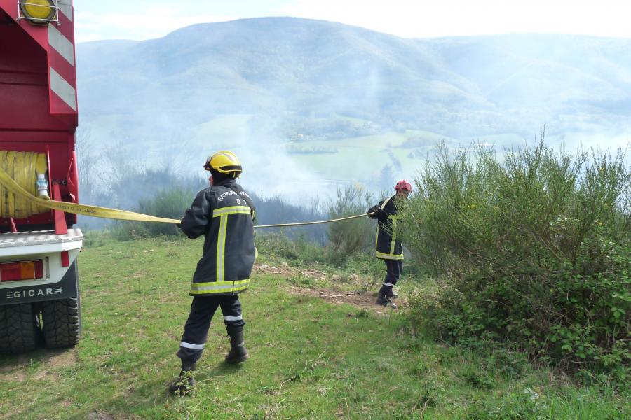Feu de sous-bois à Saint Amans Valtoret