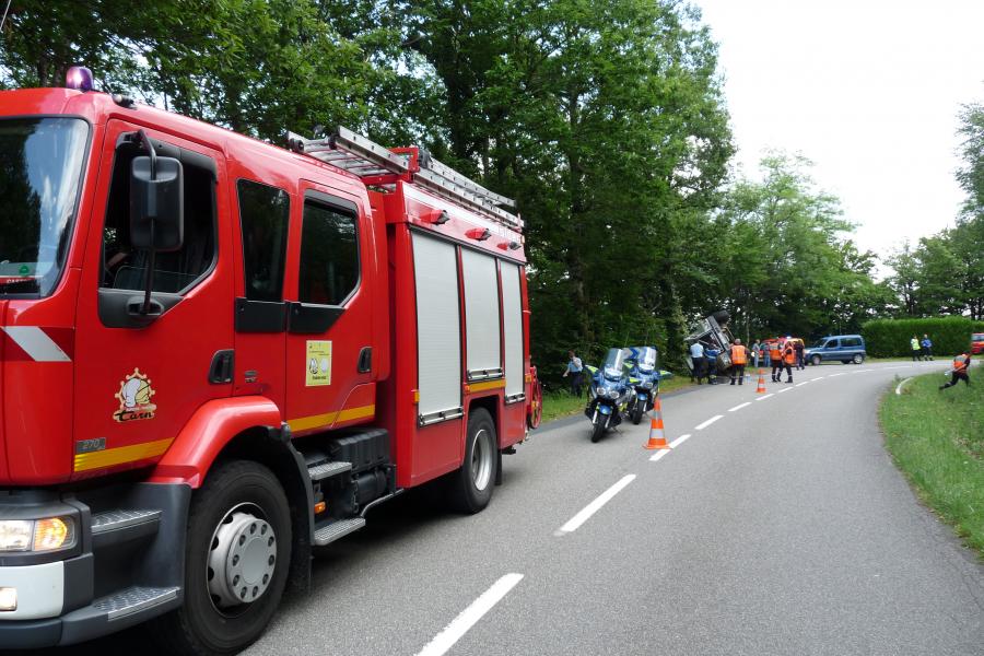Accident de poids lourd sur la commune de Saint-Salvy-de-la-Balme