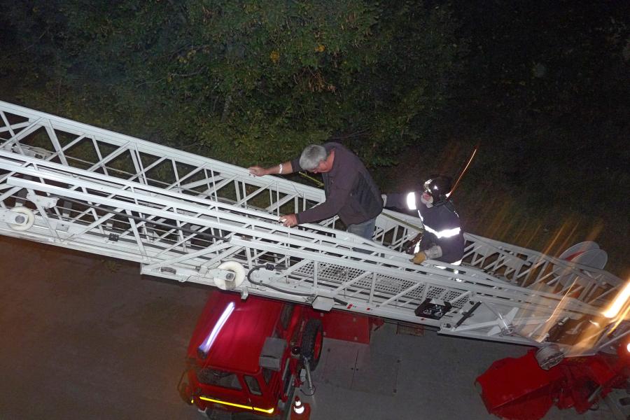 Simulation de feu à l&#039;hopital de Mazamet