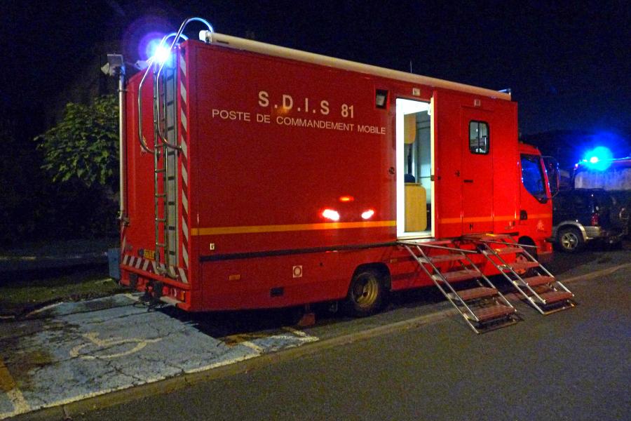 Simulation de feu à l&#039;hopital de Mazamet