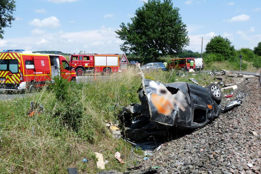Accident ferroviaire sur la commune de Fiac