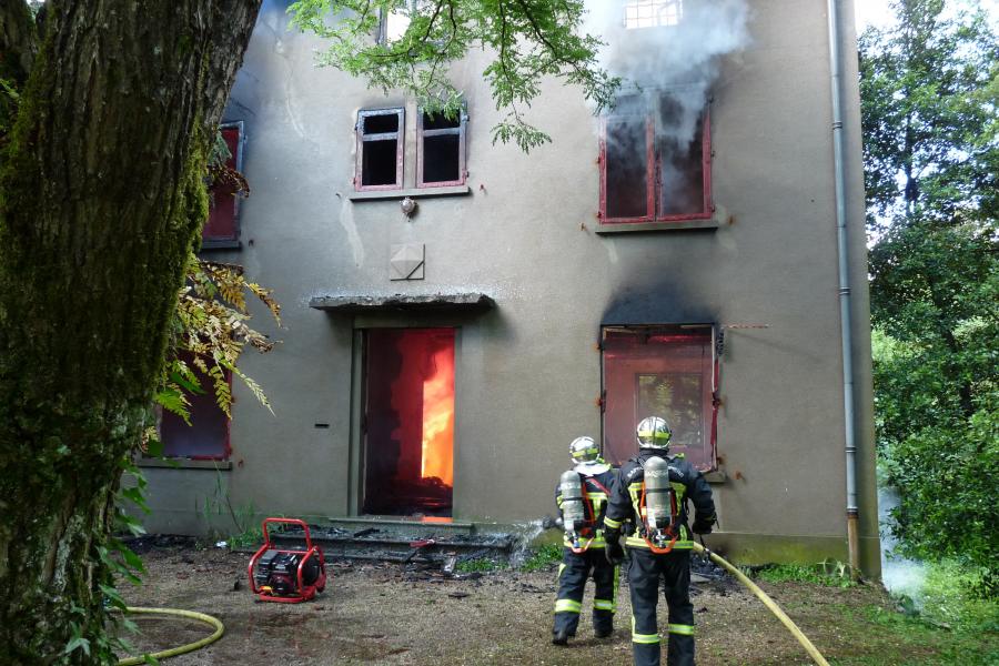 Feu d&#039;habitation sur la commune de Mazamet