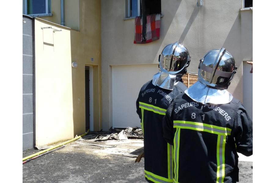 Feu de six maisons mitoyennes sur la commune de Castres