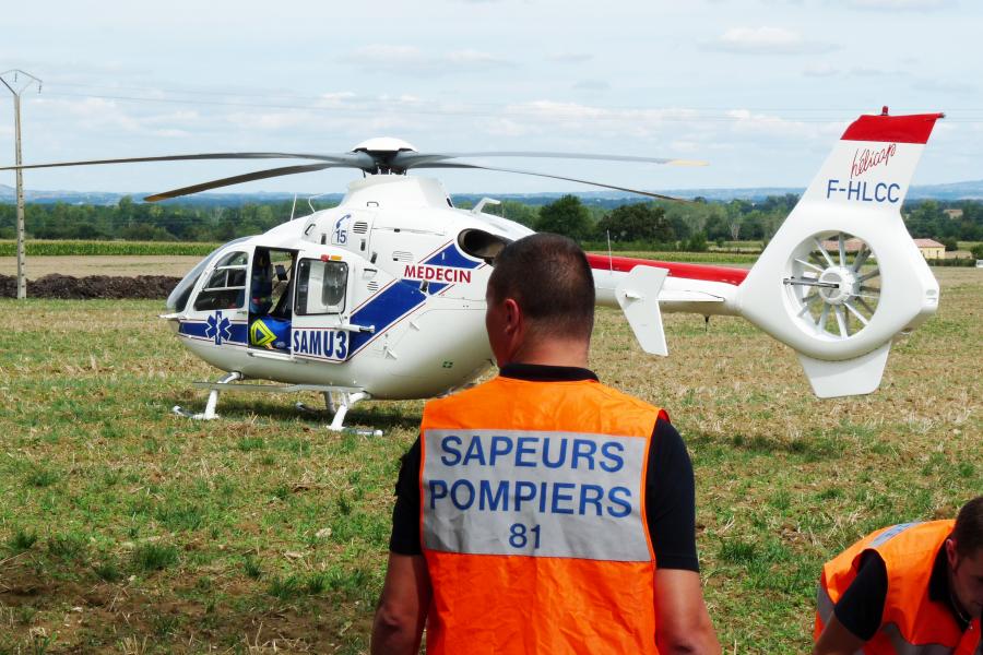 Accident de la circulation sur la commune de Verdalle
