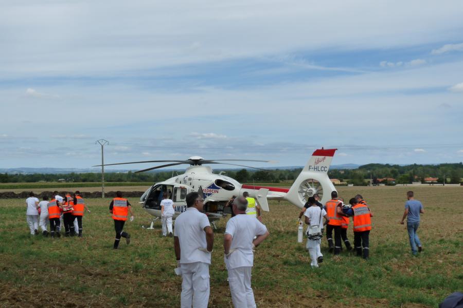 Accident de la circulation sur la commune de Verdalle