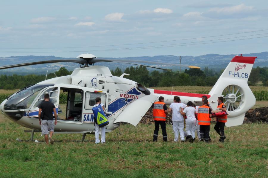 Accident de la circulation sur la commune de Verdalle