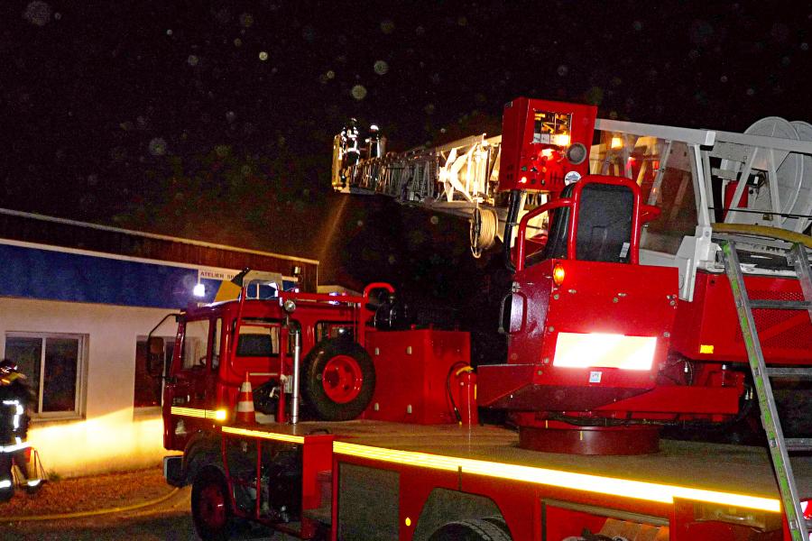 Feu de garage automobile sur la commune de Mazamet