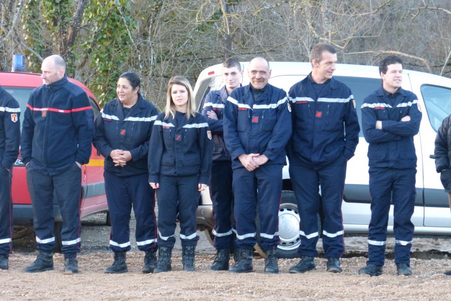 Pose de la première pierre du nouveau centre d&#039;incendie et de secours de Vaour
