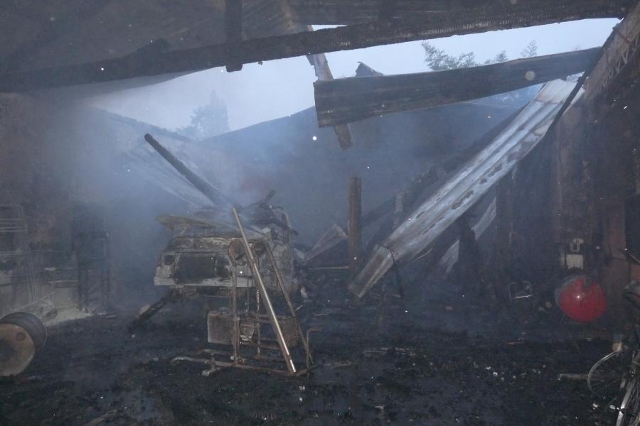 Feu de garage automobile sur la commune de Mazamet